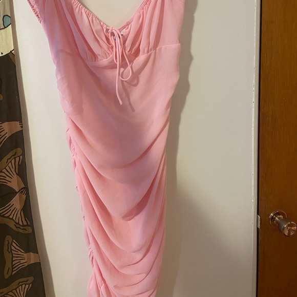 Tiger mist sheer pink body con dress - Picture 2 of 4
